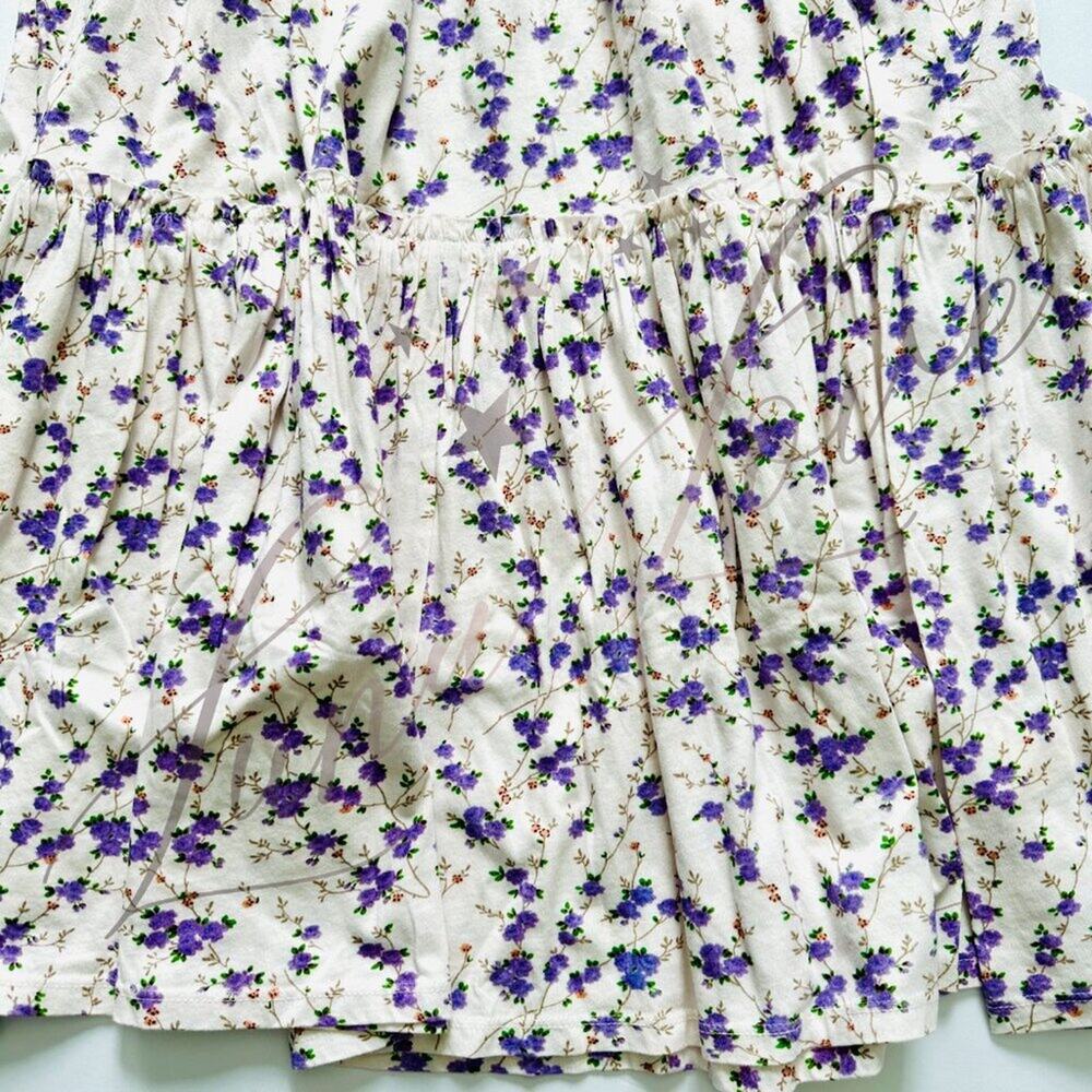 LOVESHACKFANCY Chessie Midi Floral Dress In Dusty Lavender NWT - Picture 6 of 12